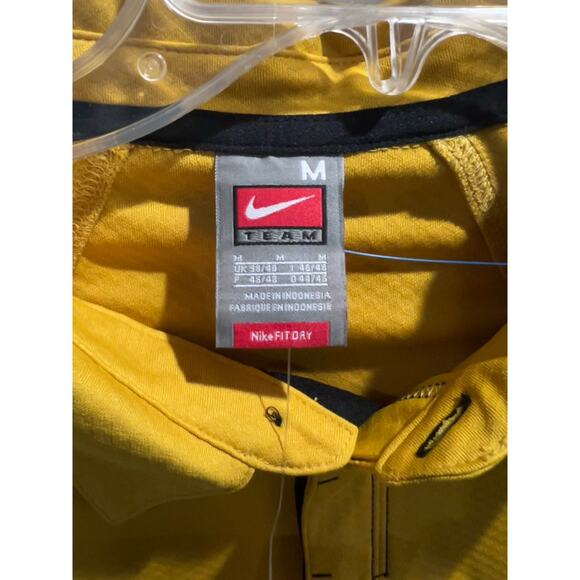 Nike Team Missouri Tigers Polo Shirt Men’s M Gold Black Dri-FIT NWT Licensed - Picture 5 of 14